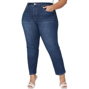 ELOQUII Women’s Plus Size The Leigh Super Stretch Slim Leg Jean(Dark Wash)