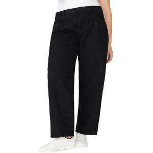 ELOQUII Women’s Plus Size The Loose Fit Jean(Vintage Black)