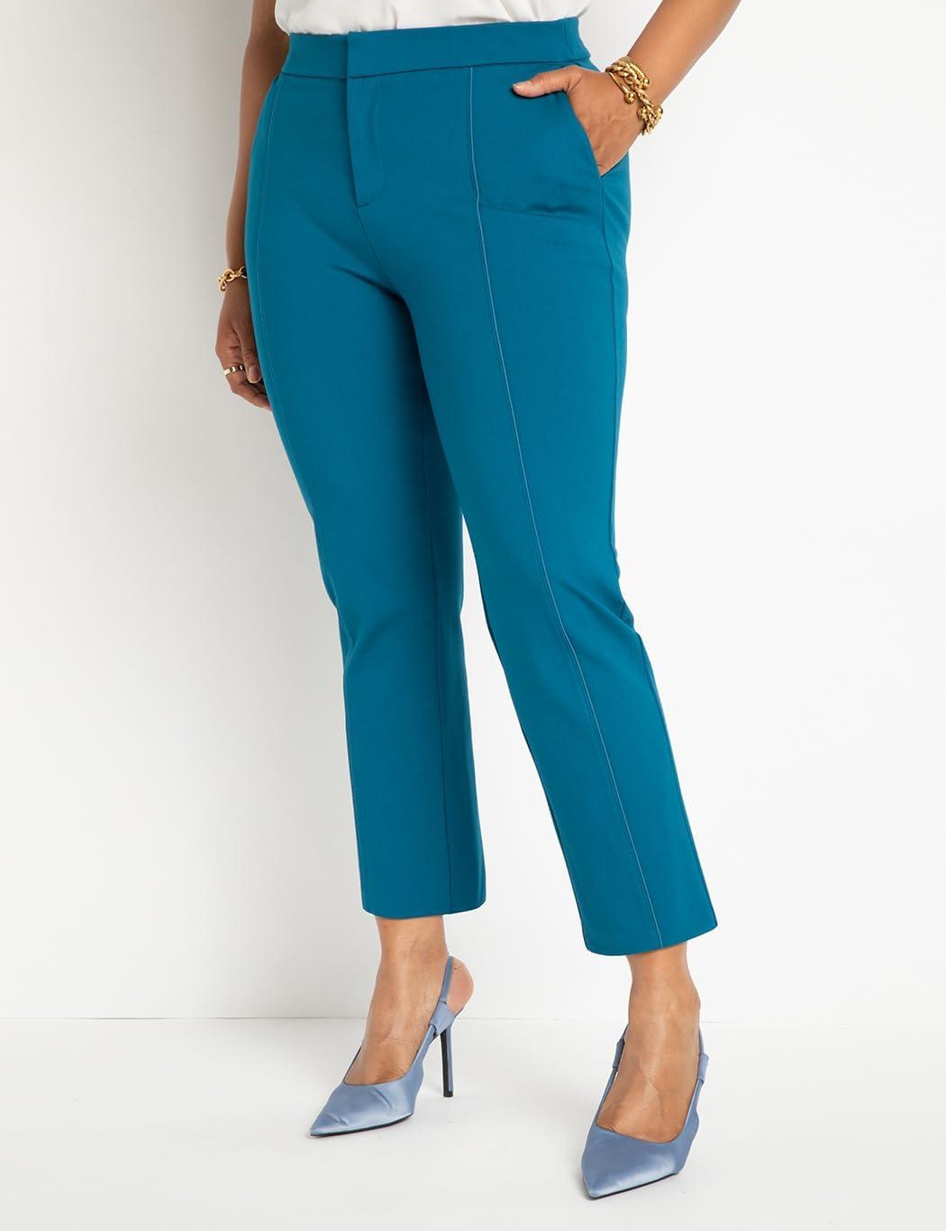 imageELOQUII 9to5 Stretch Work PantMoroccan Blue