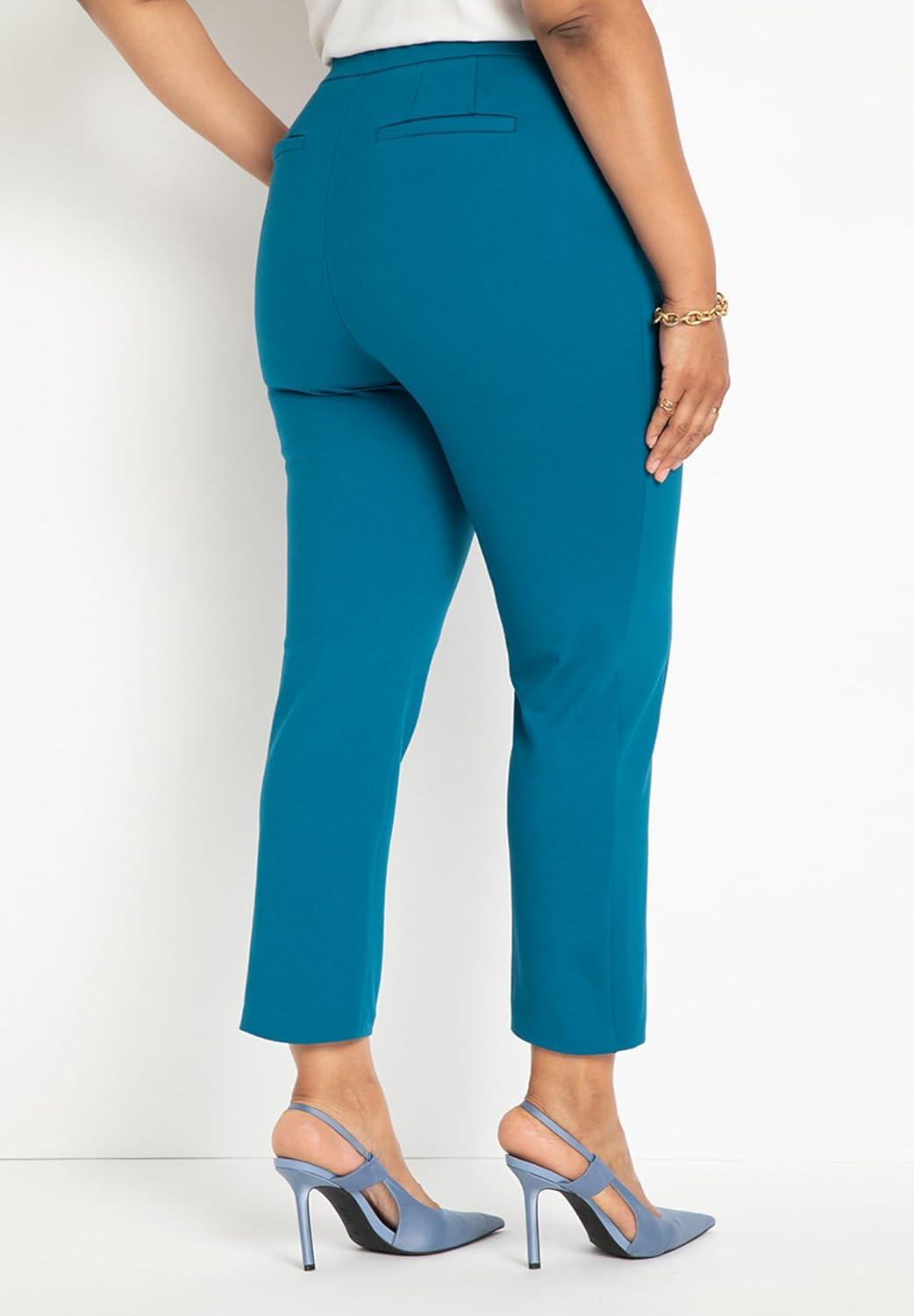 imageELOQUII 9to5 Stretch Work PantMoroccan Blue
