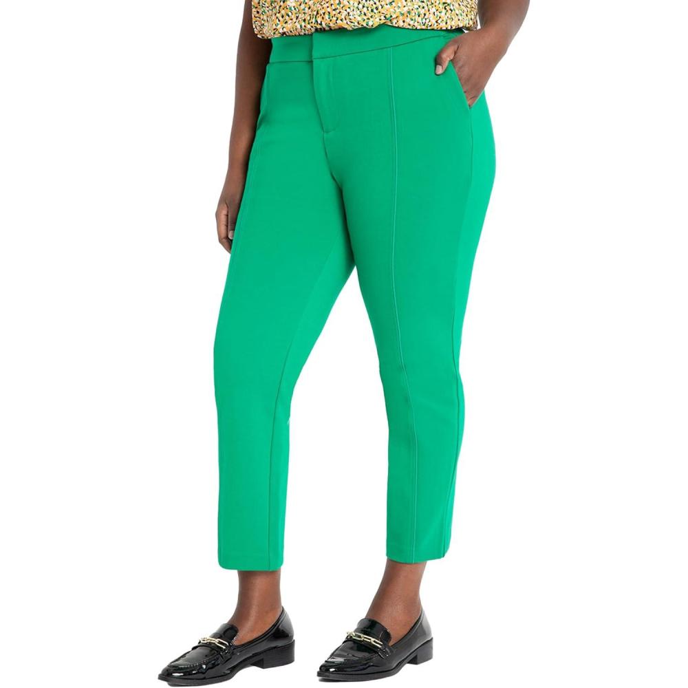 imageELOQUII 9to5 Stretch Work PantJolly Green