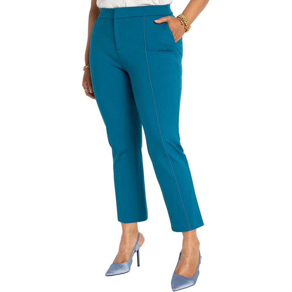 imageELOQUII 9to5 Stretch Work PantMoroccan Blue