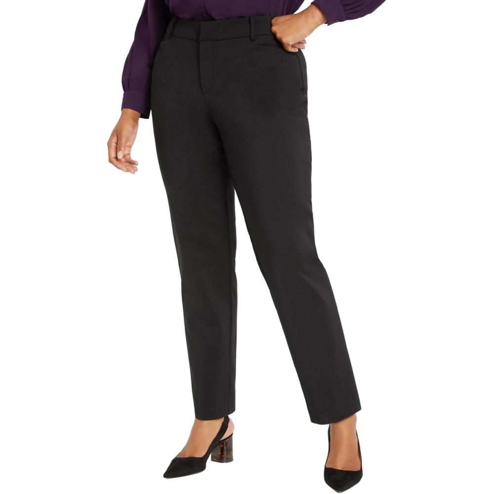 imageELOQUII Kady Fit DoubleWeave PantBlack Onyx
