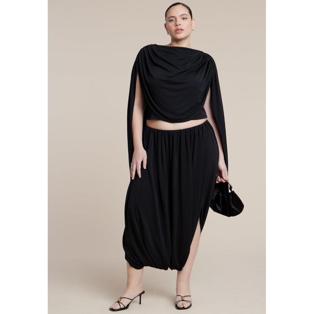 imageELOQUII Womens Plus Size Super Draped Pant