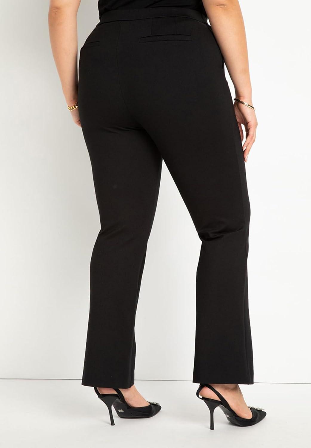 imageELOQUII Womens Plus Size The Ultimate Stretch Flare Leg PantMaritime Blue