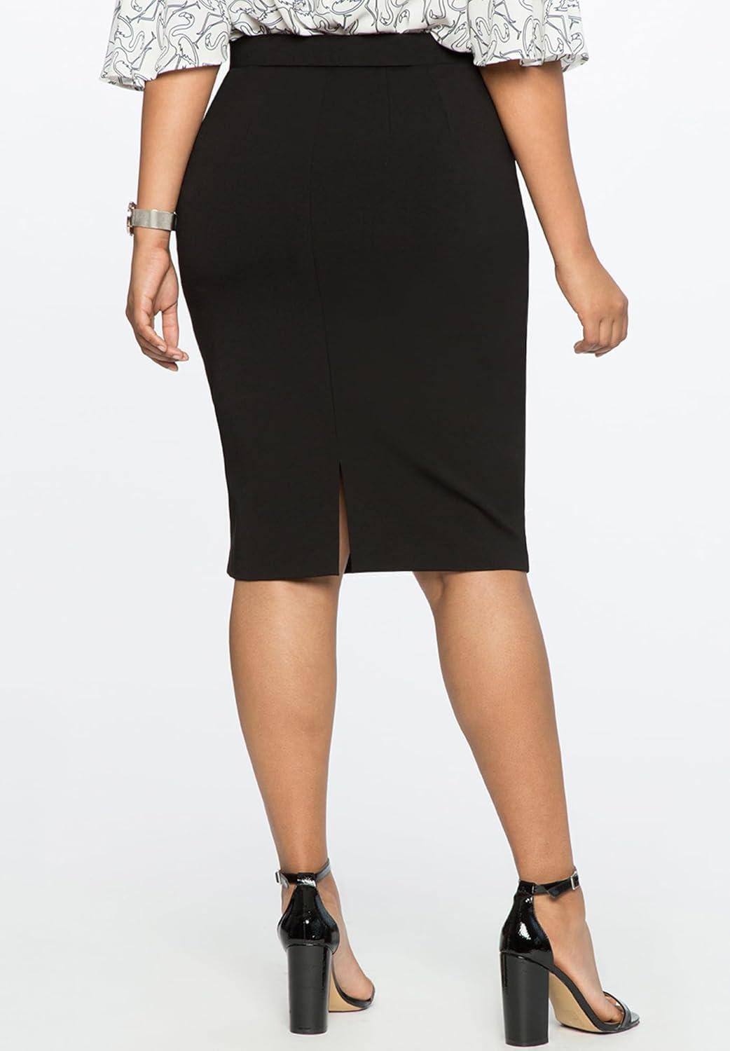 imageELOQUII Womens Plus Size The Ultimate Stretch Pencil SkirtMaritime Blue
