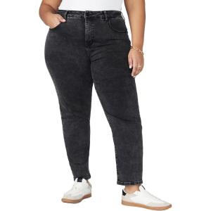 ELOQUII Women’s Plus Size The Leigh Super Stretch Slim Leg Jean(Vintage Black)