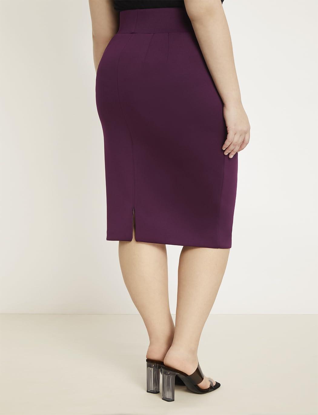 imageELOQUII Womens Plus Size Neoprene Pencil SkirtPotent Purple