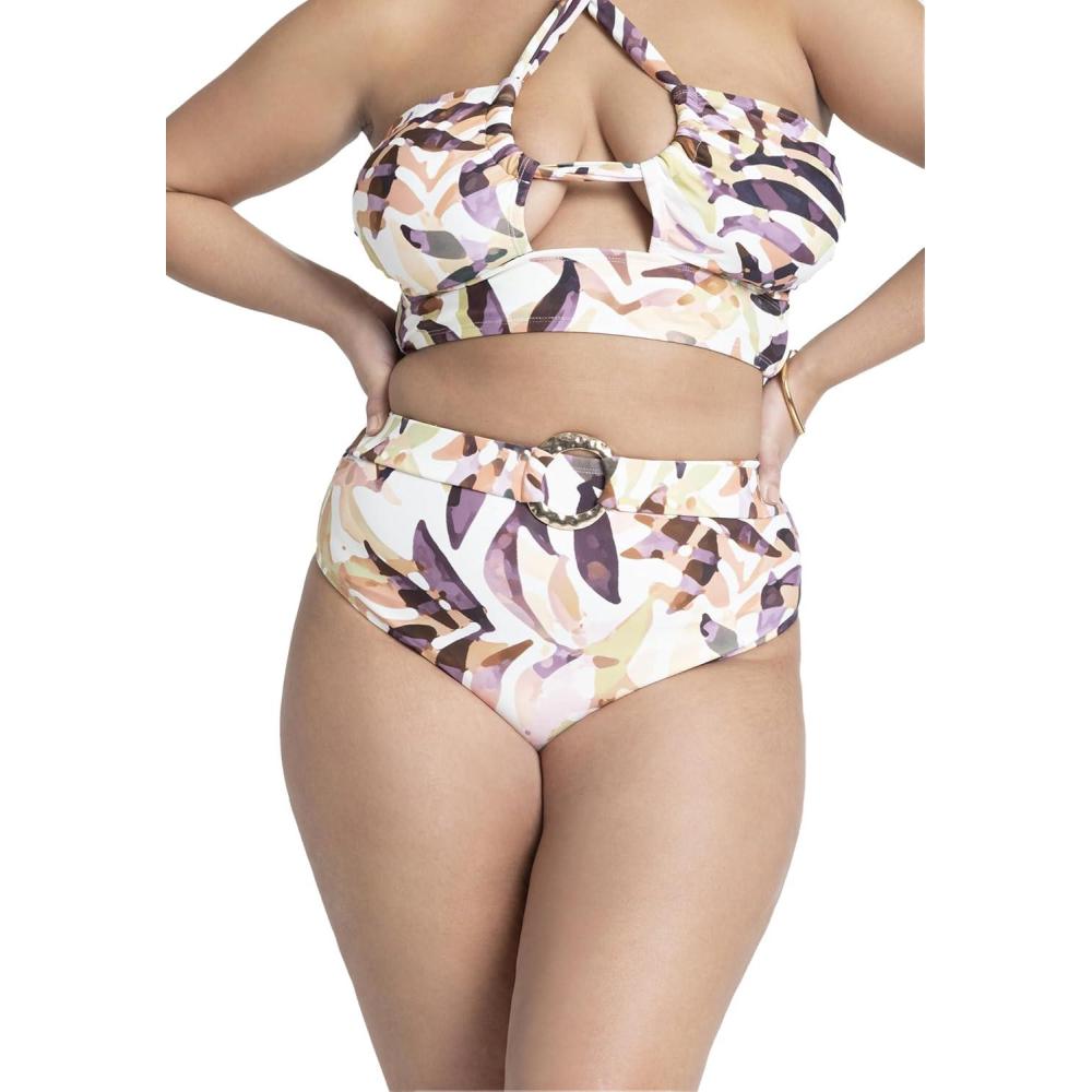 imageELOQUII Womens Plus Size Belted Bikini Bottom