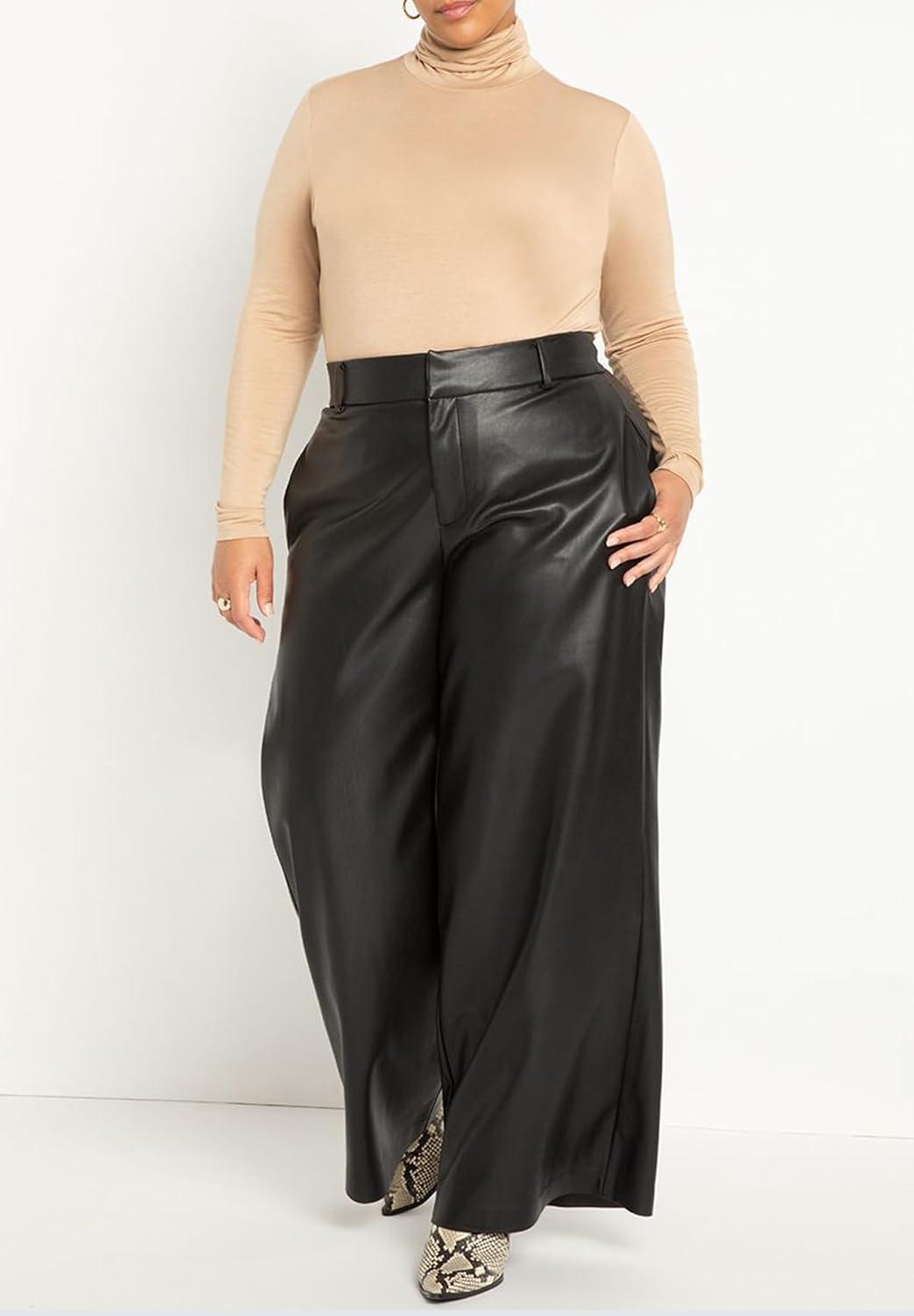 imageELOQUII Womens Plus Size Layering TurtleneckSoft White