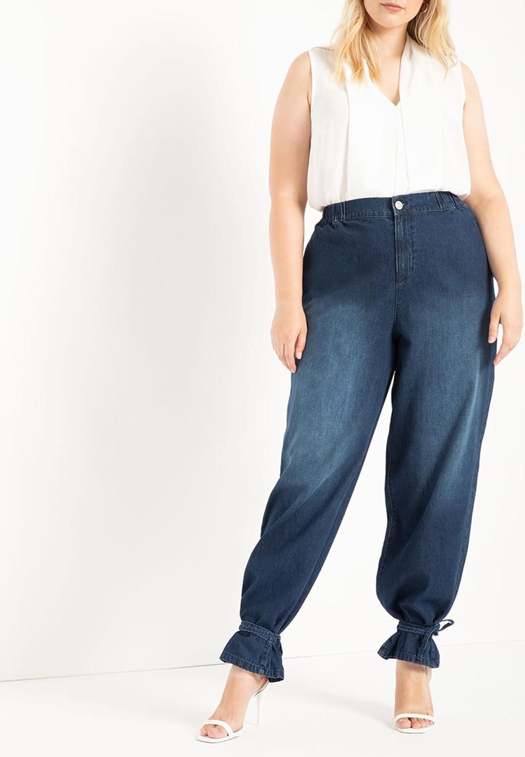imageELOQUII Womens Plus Size The Ultimate Layering TankSoft White