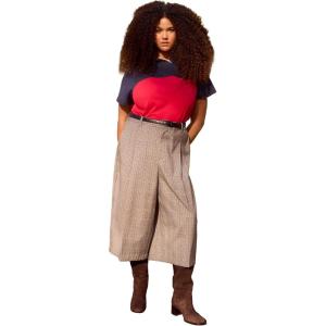 ELOQUII Women’s Plus Size Heart Cropped Cardigan(Queen of Hearts)
