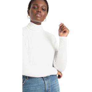 ELOQUII Women’s Plus Size Layering Turtleneck(Soft White)